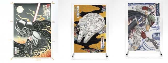 スター・ウォーズ 浮世絵 星間大戦絵巻 和凧、スタンドポスターがセブンネットショッピングにて発売決定