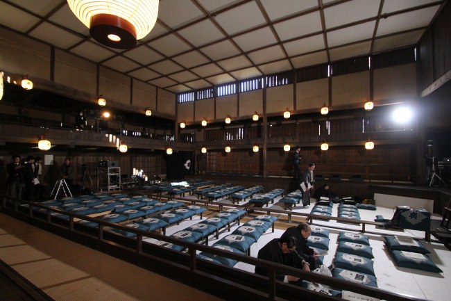 会場となった福島市の旧広瀬座。国の重要文化財に指定されている