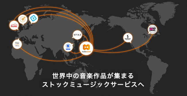 日本最大級のストックミュージックサービス「Audiostock」海外企業8社と提携スタート～海外ブランドのBGM・効果音10万点を販売開始～