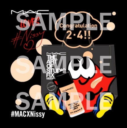 2月4日Nissyの日記念1日限定‼全国M・A・C店舗にて#MACXNissyコラボステッカーをプレゼント！