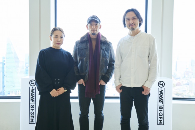 左から永山祐子さん（建築家）、中田英寿さん（元サッカー日本代表）、生江史伸さん（シェフ）