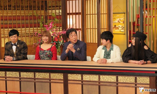 （左から）東貴博、杉山弥紀佳、中村雅俊、鈴木福、萬田久子