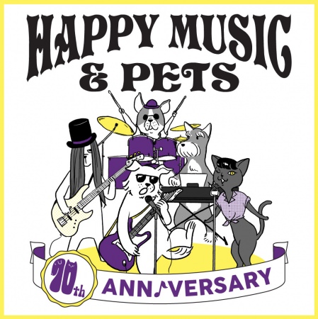 「HAPPY MUSIC & PETS」キービジュアル（アニメバンド【５Freedoms】） 