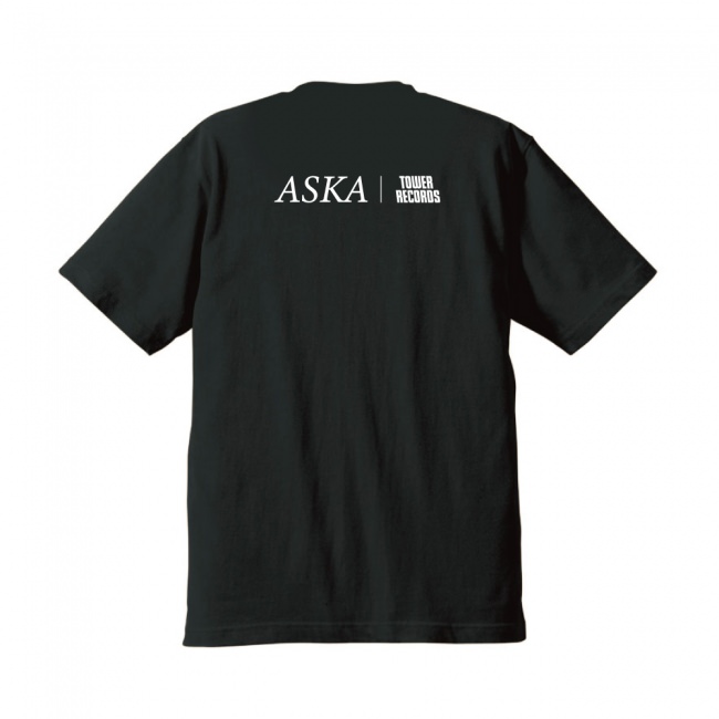 ASKA × TOWER RECORDS T-shirts ブラック（BACK）