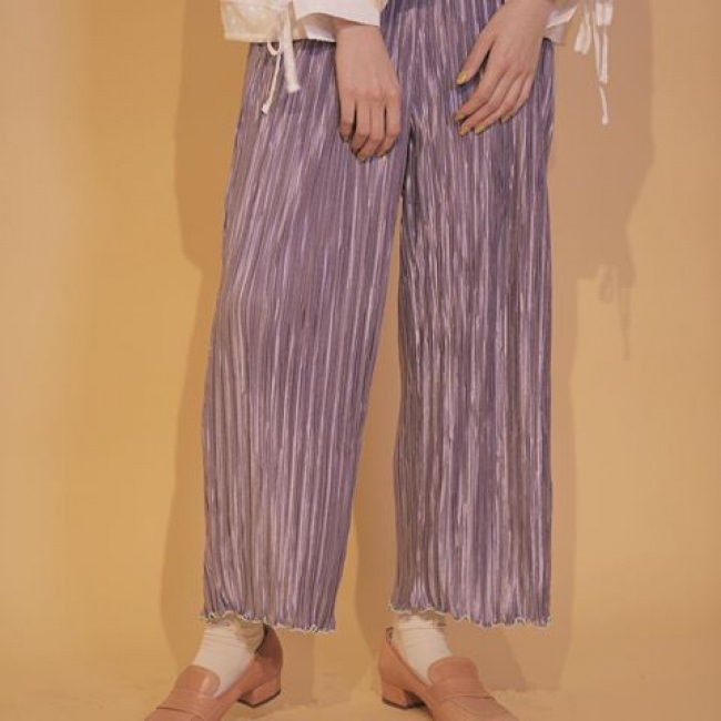 carnation pleats pants（brown、pink、purple） 7,200円