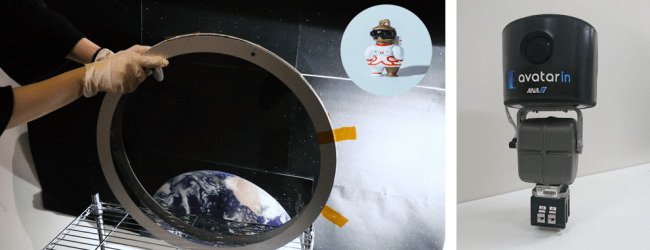（左）【宇宙メディア事業】NDフィルター・Zero-G Indicator／（右）【宇宙アバター事業】space avatar カメラ