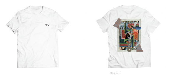 貝印×河村康輔×EYESCREAMのTシャツ ※デザインに若干の変更の可能性があります。