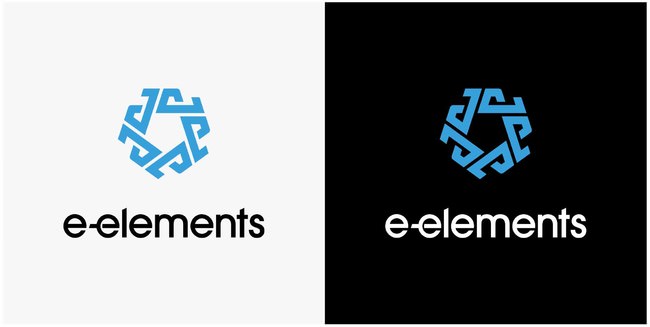 ※「e-elements」のロゴは①戦略②スピード③メンタル④トレーニング⑤運をイメージした５角形で構成