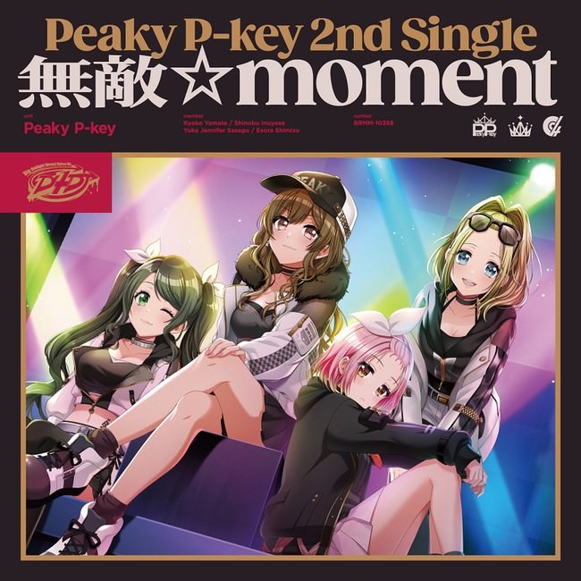 「D4DJ」発のDJユニット・Peaky P-keyが2nd Single「無敵☆moment」をリリース！