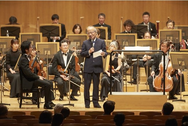 東京フィル桂冠指揮者　尾高忠明による「休日の午後のコンサート」2020年7月公演より。客席、舞台上、舞台裏での感染対策を講じ、開催しました (C)上野隆文