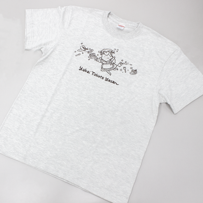 ドジっ子メイドタンクトップくんのおしゃれカフェTシャツ（M、L、XL)