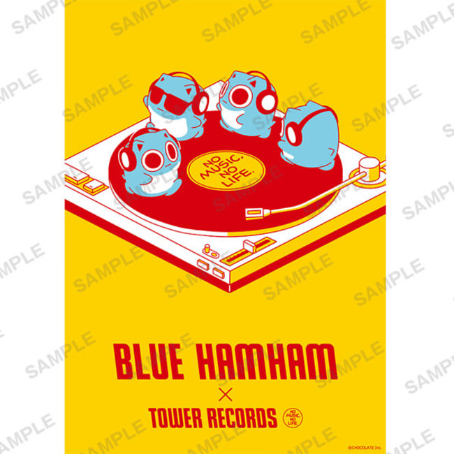 BLUE HAMHAM × TOWER RECORDS コラボポスター