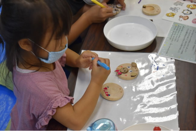 間伐材でコースターを作ろう