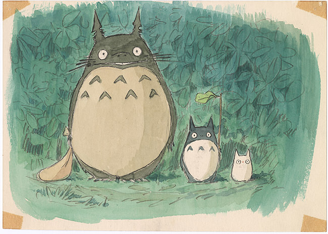 「となりのトトロ」(1988) イメージボード 宮崎駿 © 1988 Studio Ghibli