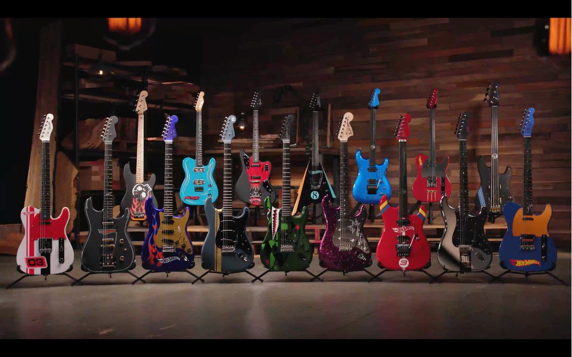 玩具メーカー「Mattel®︎」と「Fender Custom Shop™」マスタービルド作品16本をラインナップした唯一無二の『Hot Wheels™ ギターコレクション』を発表