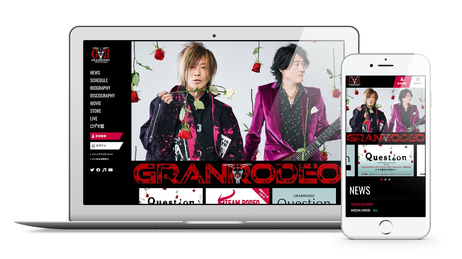音楽ユニット・GRANRODEOのオフィシャルサイト、およびオフィシャルファンクラブをリニューアルオープン！