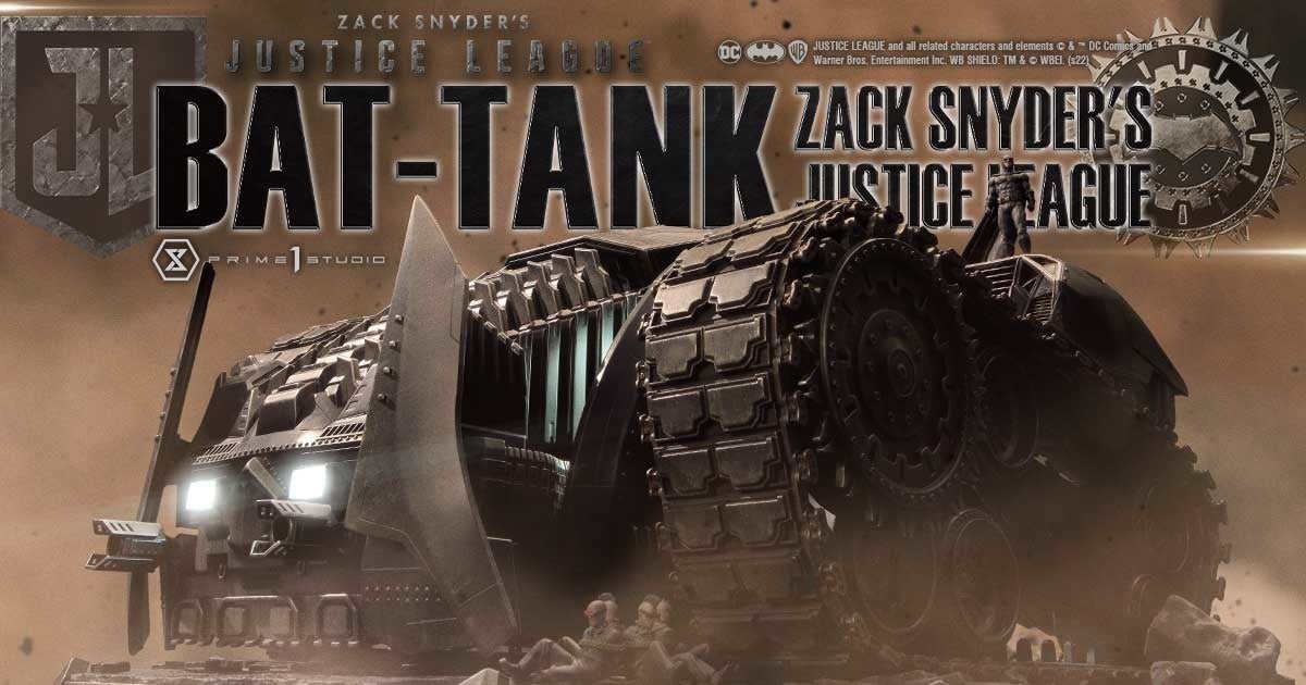 映画『ジャスティス・リーグ：ザック・スナイダーカット』より、巨大ビークル「バット・タンク」のスタチューが登場