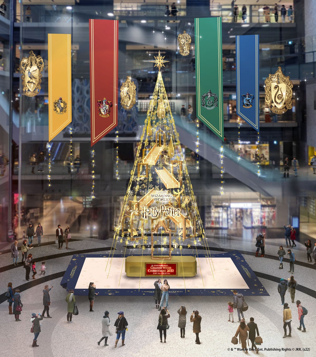 「ハリー・ポッター」魔法ワールドとコラボレーションしたグランフロント大阪のクリスマス、いよいよ開幕！
Grand Wish Christmas 2022　～「ハリー・ポッター」 魔法ワールドクリスマスへの招待状～　2022年11月10日（木）～12月25日（日）開催