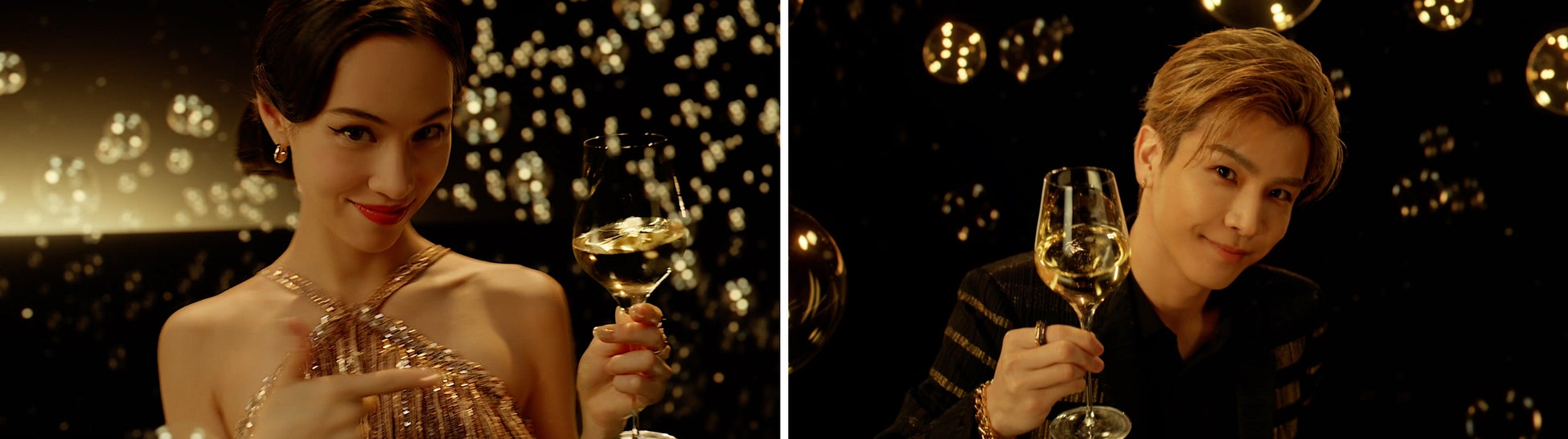 モエ・エ・シャンドン フレンズ オブ ザ ハウスの水原希子さん、岩田剛典さんによるホリデースペシャルムービー「モエ・エ・シャンドン “エフェルヴェソンス” シャンパンの魔法と輝きを」が完成