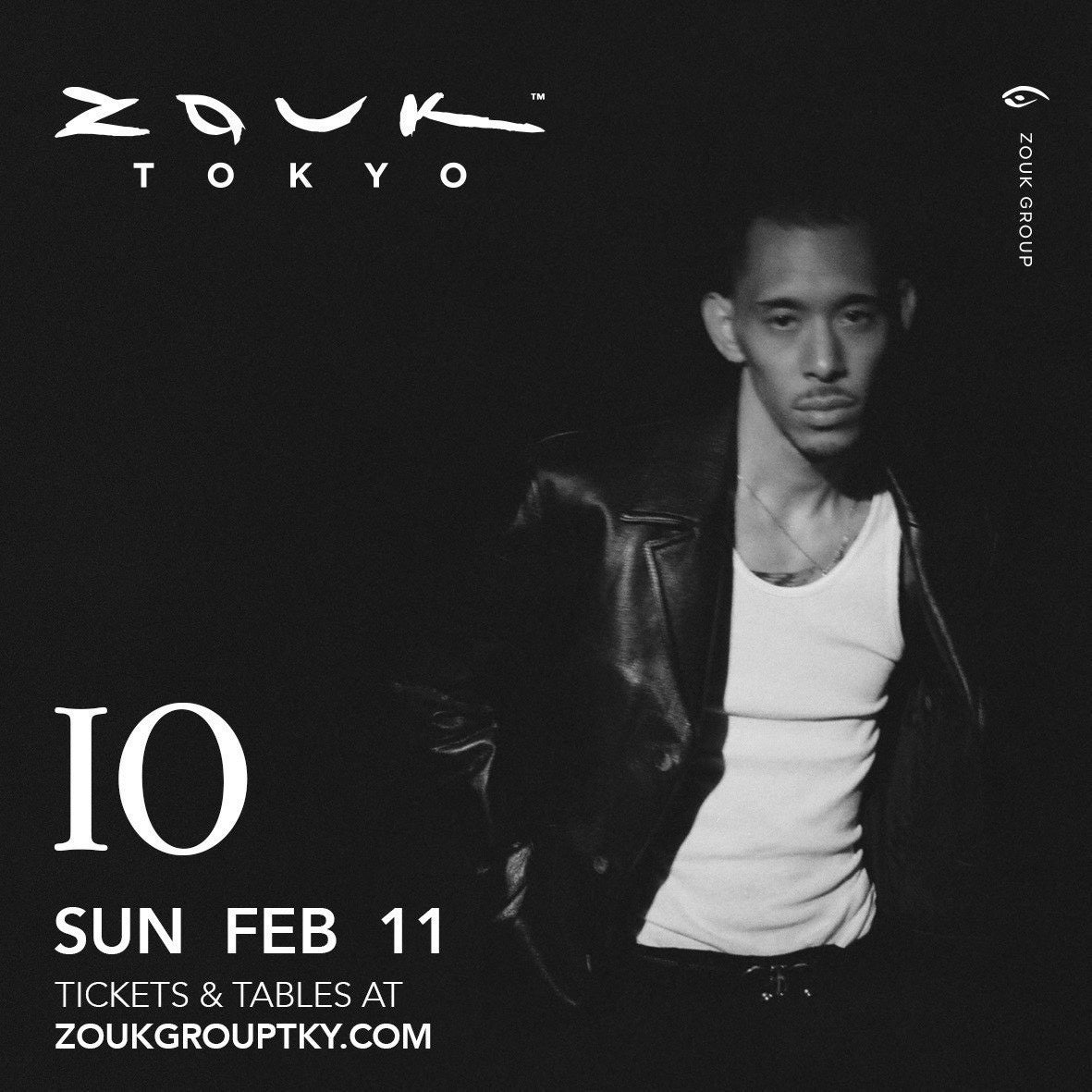 2月11日(日) 銀座のエンターテインメント施設Zouk Tokyoに活動終了したヒップホップクルーKANDYTOWNの「IO」が登場！