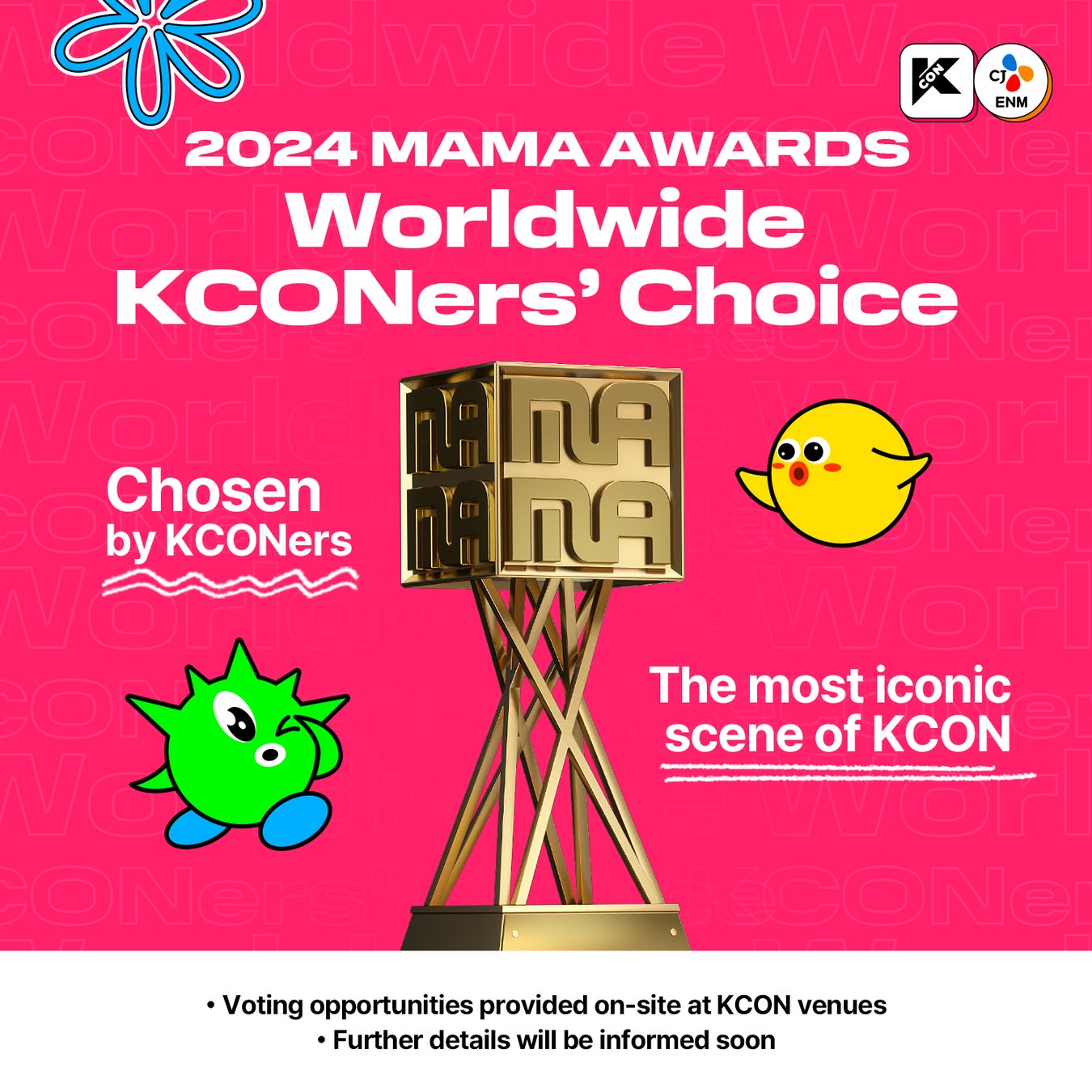 KCON – MAMA AWARDS 連携「Worldwide KCONers’ Choice」投票部門を新設