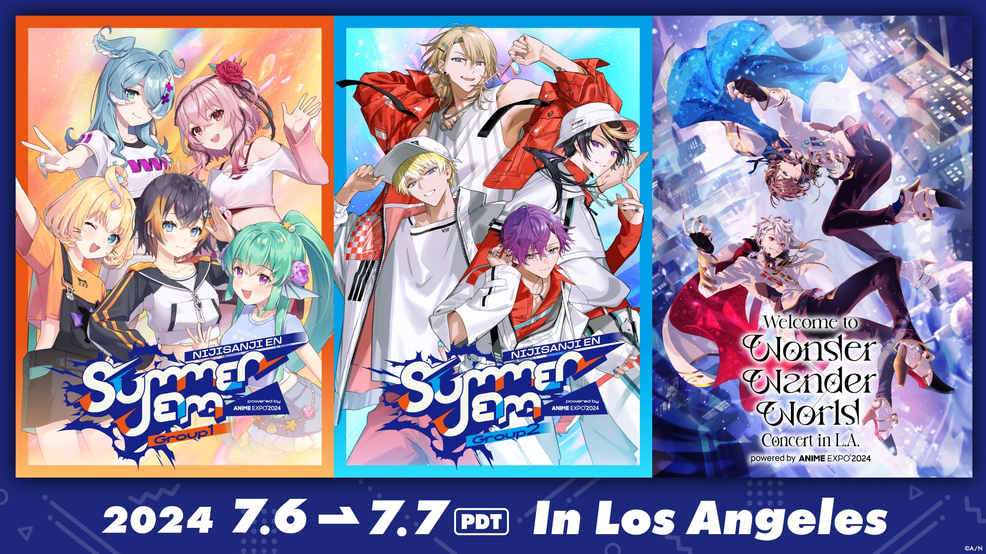 ChroNoiR、NIJISANJI ENが2024年7月7日(日)～8日(月)(JST)にアメリカ・ロサンゼルスにて開催される「Anime Expo 2024」の一部プログラムにて公演が決定！