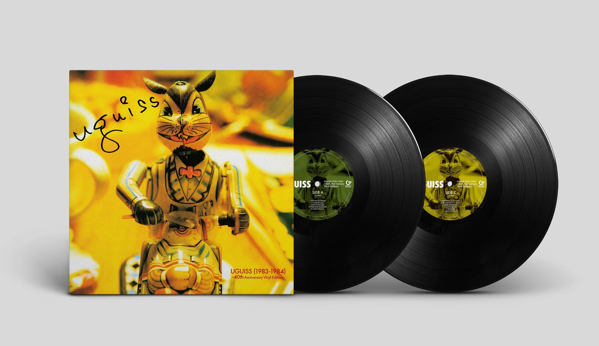 『UGUISS (1983-1984) ～40th Anniversary Vinyl Edition～』発売記念として、本人開封動画を公開！ 40周年記念東名阪ツアーが5/21よりスタート！！