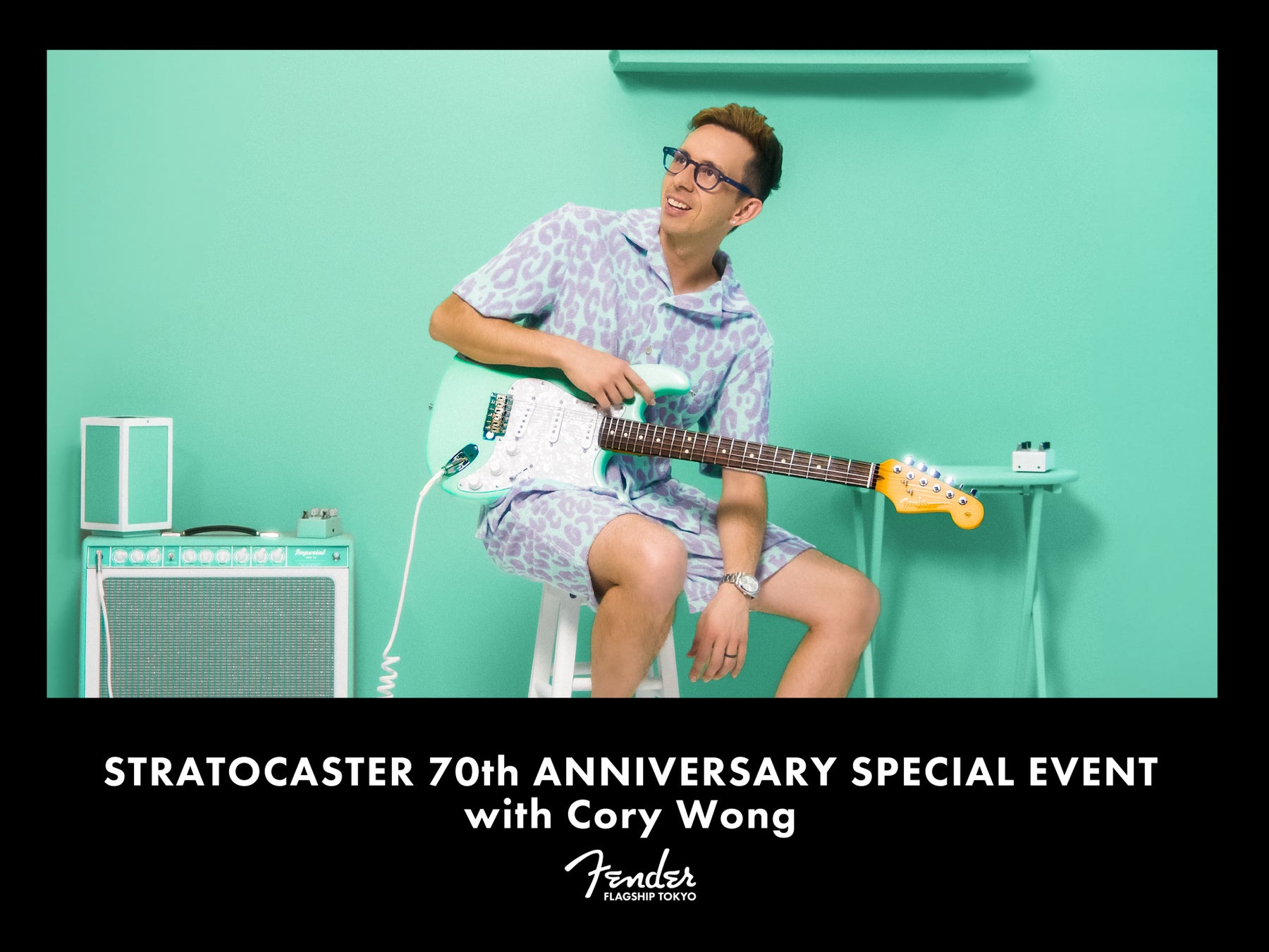 ＜Fender Flagship Tokyo＞コリー・ウォンが出演するストラトキャスター生誕70周年記念イベント6月6日（木）開催決定！