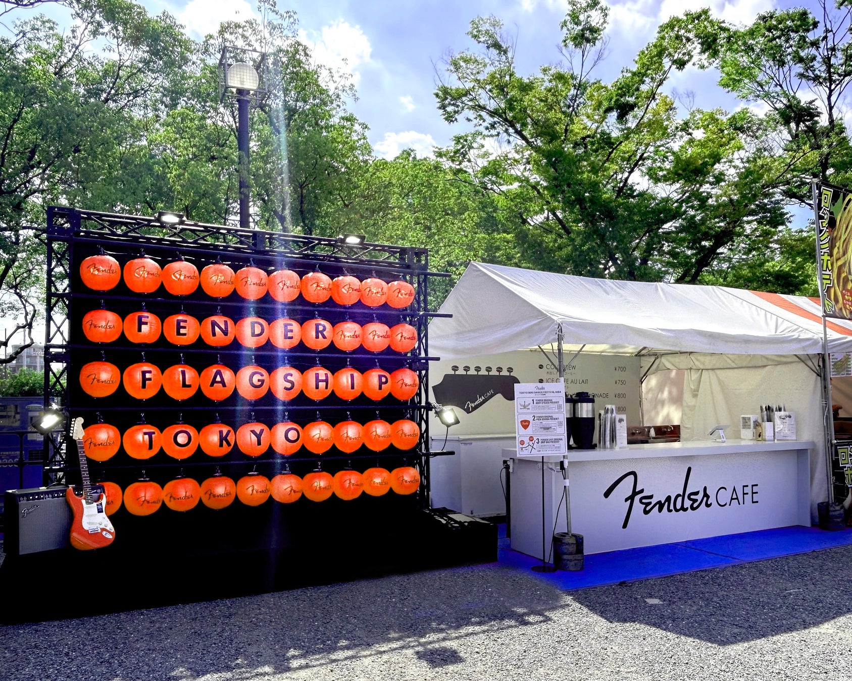 代々木公園で開催された「第3回 ふるさと応援祭」にてFender Flagship Tokyo スペシャルポップアップを出展
