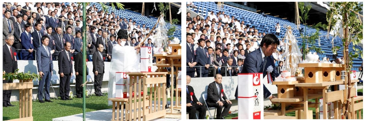 竣工式　＆　竣工記念大感謝祭　を長崎スタジアムシティで開催！歌手のAIさんによるサプライズライブ、HAPPINESS ARENA で「ハピネス」を熱唱！