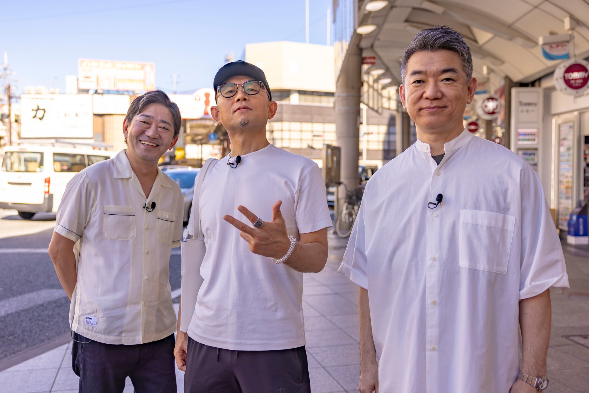 土曜ゴールデン新番組「大阪おっさんぽ」スタート！メッセ黒田×橋下徹×的場浩司がディープな下町”十三”へ