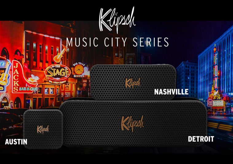 全米No.1オーディオブランド「Klipsch」のBluetoothスピーカー【Music City Series】3モデルが遂に一般販売開始！10月23日プレスリリース同日開催！