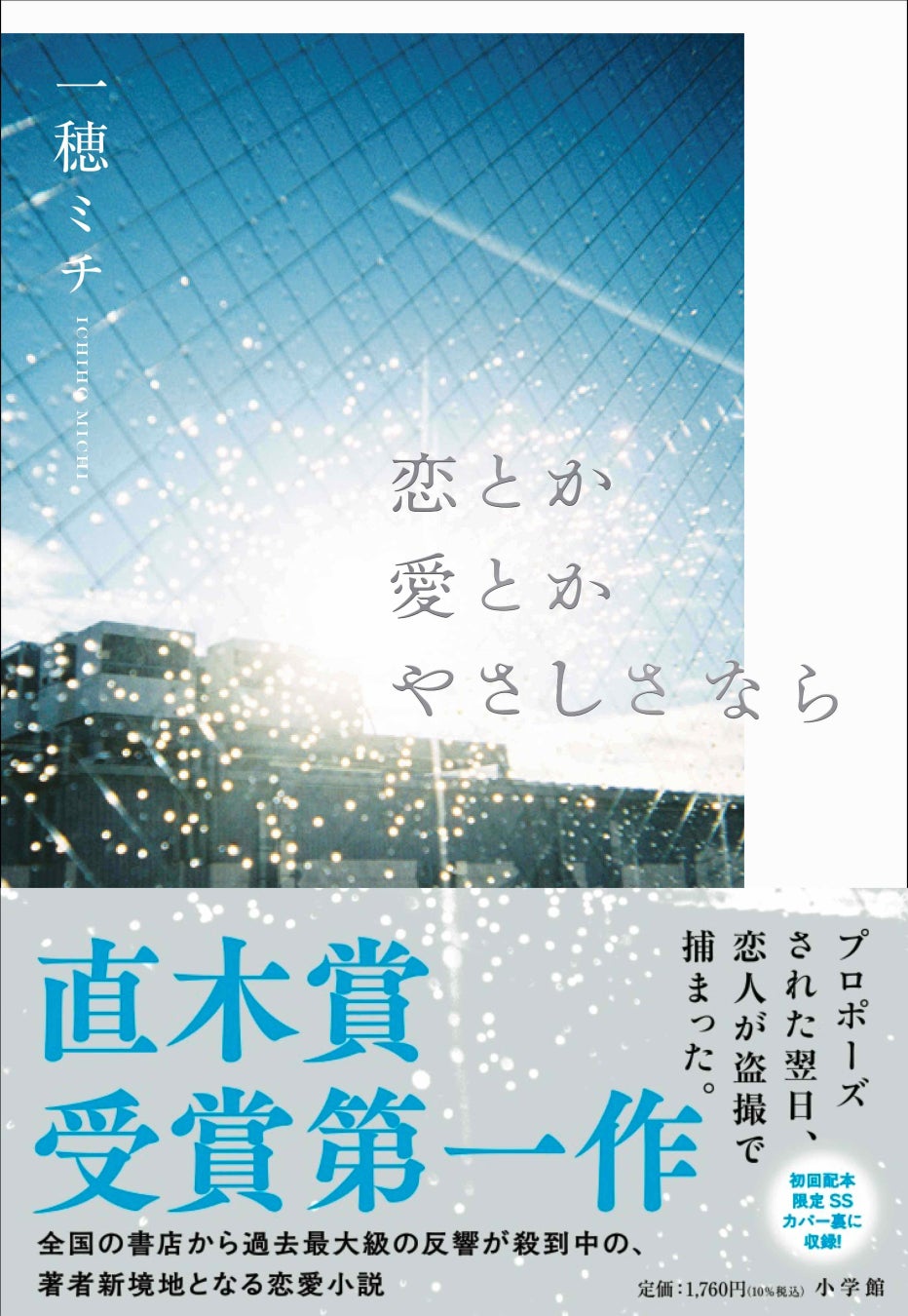 初回配本限定特典あり！ 一穂ミチ『恋とか愛とかやさしさなら』10月30日、小学館より刊行します！