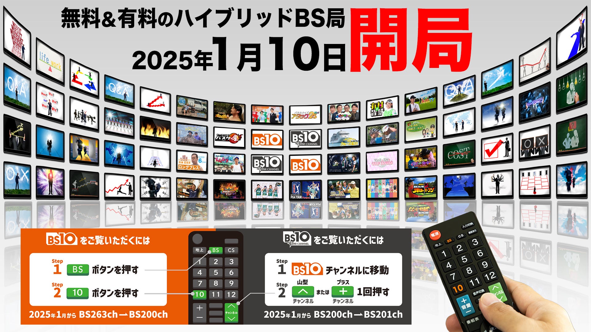 「BS10（ビーエステン）」、開局日決定！