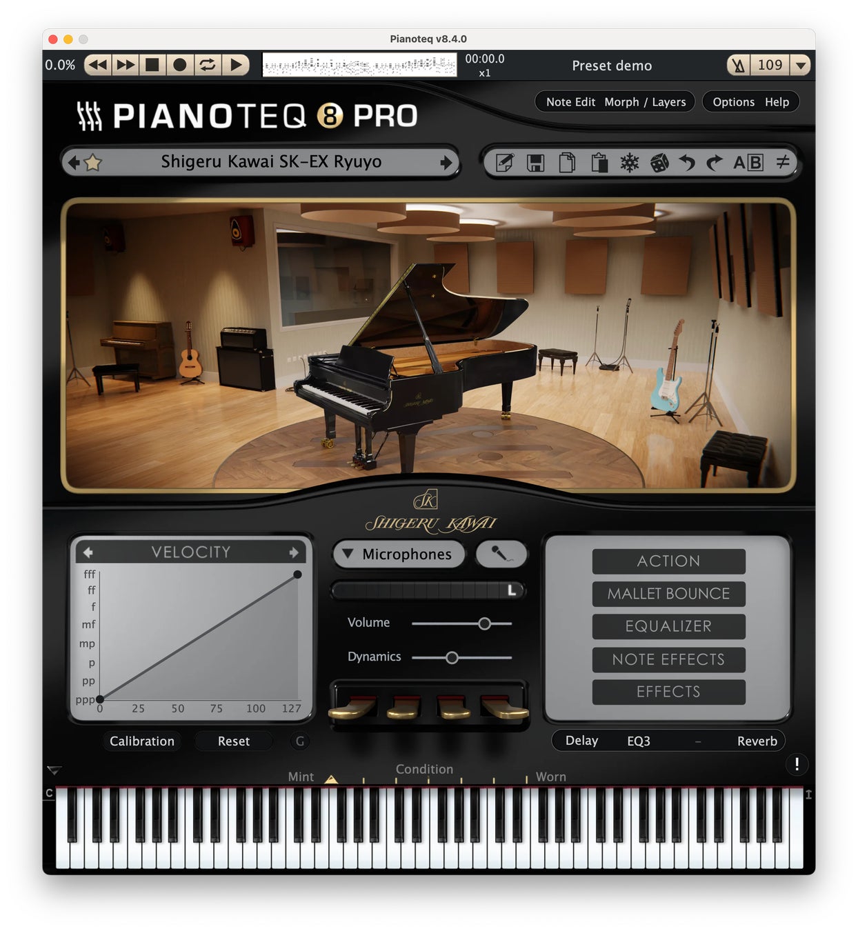 Shigeru KawaiフルコンサートピアノSK-EXがMODARTT S.A.Sのソフトウェア音源「Pianoteq」の追加音色に登場