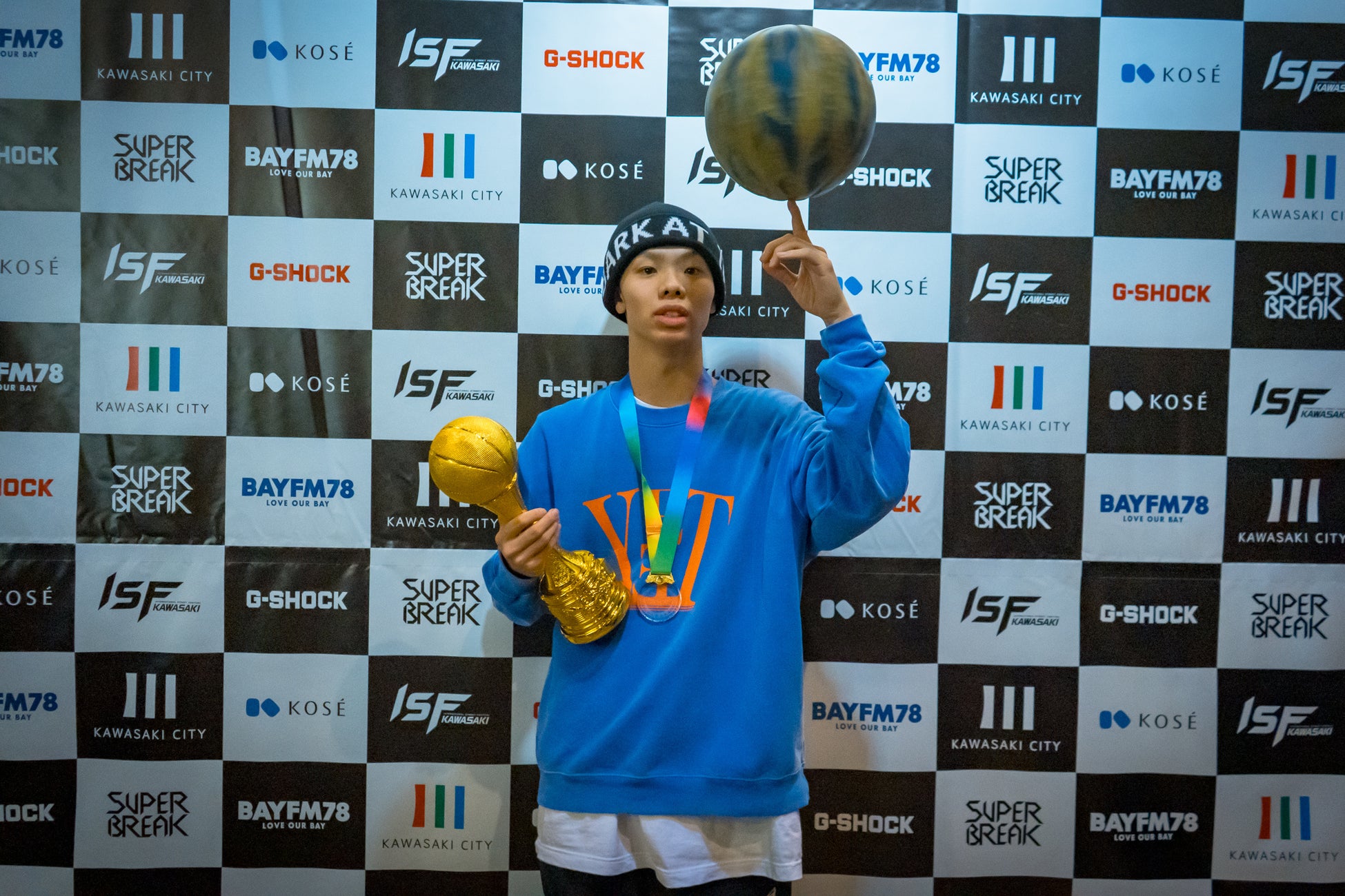 REAL AKIBA JUNIORZ YOH、INTERNATIONAL STREET FESTIVAL KAWASAKI 2024で開催のフリースタイルバスケバトル”BET”にて優勝！