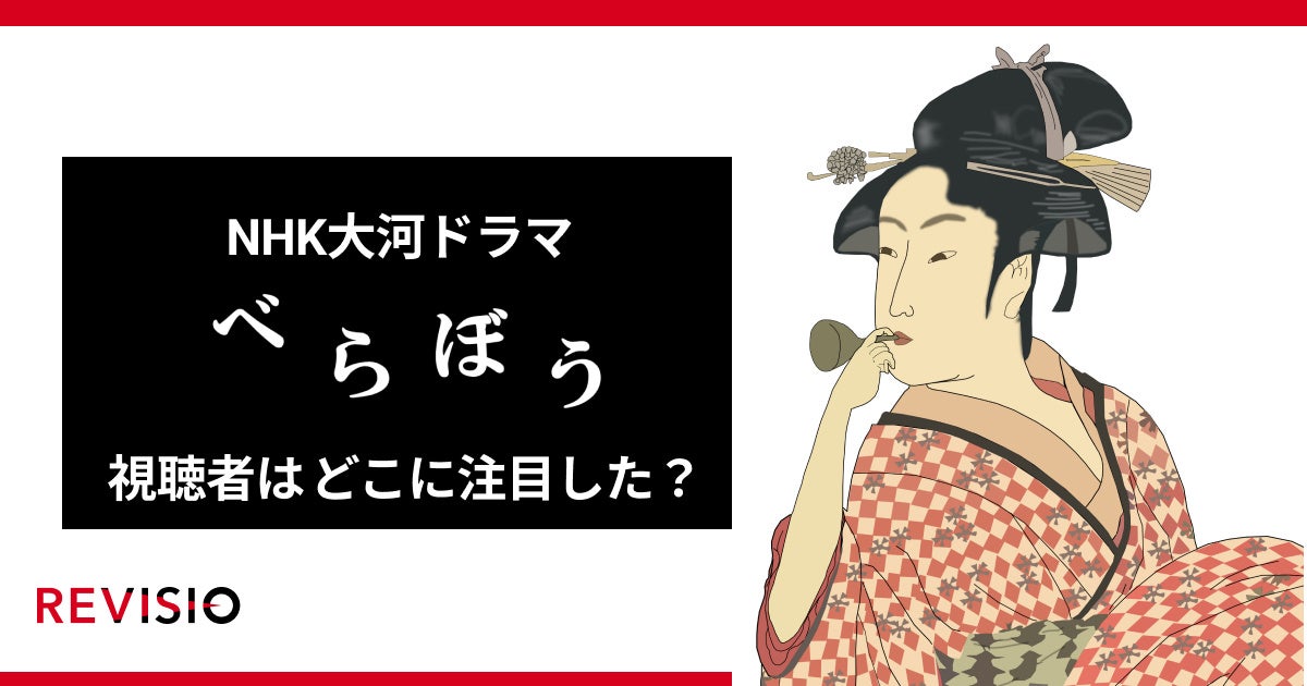 NHK大河ドラマ『べらぼう』視聴者はどこに注目していた？初回放送のくぎづけシーンランキングを公開