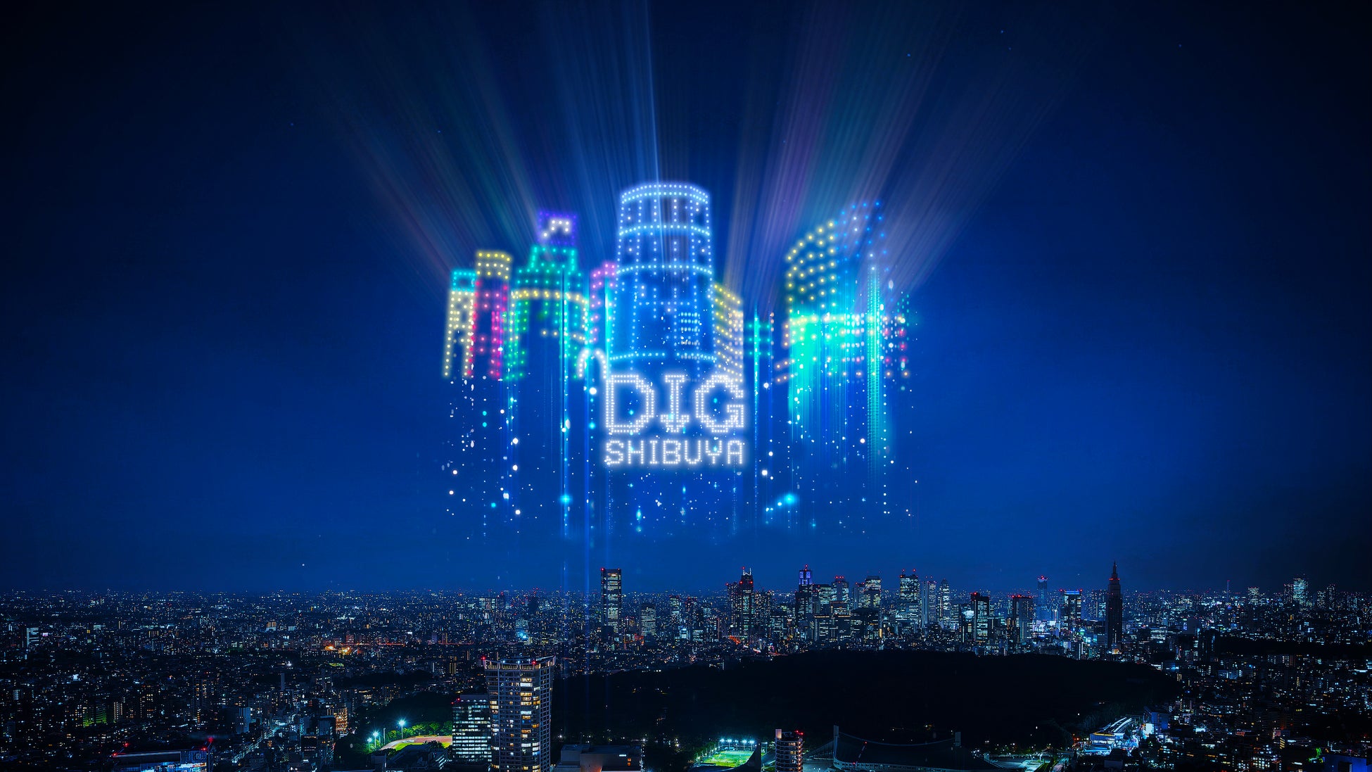 レッドクリフ、「DIG SHIBUYA DG DRONE SHOW」をプロデュース