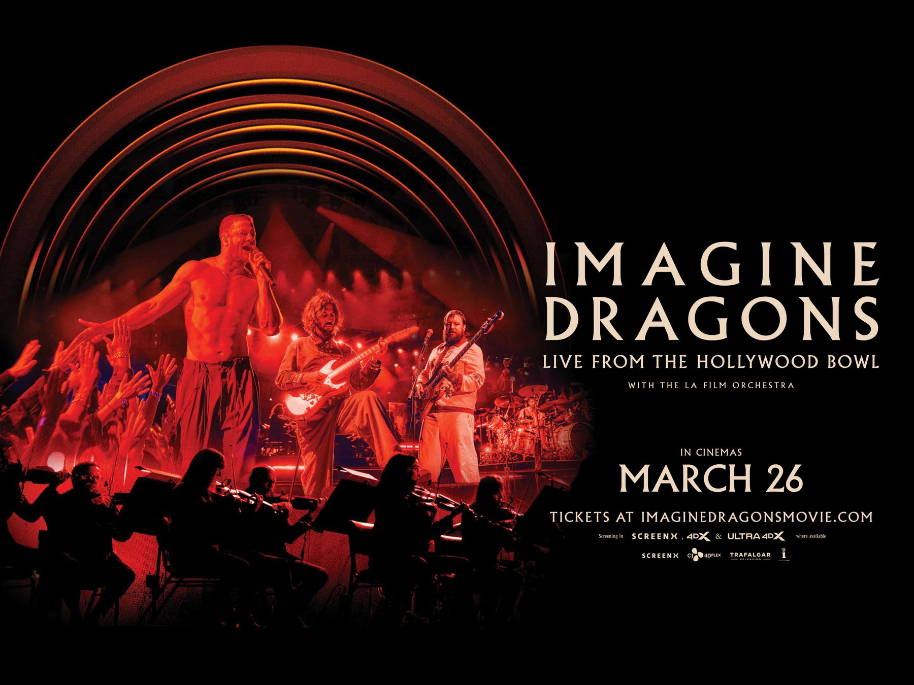 3/26(水) 公開のイマジン・ドラゴンズ ライブ映画『IMAGINE DRAGONS: LIVE FROM THE HOLLYWOOD BOWL』の公開を記念してキャンペーン実施が決定しました！