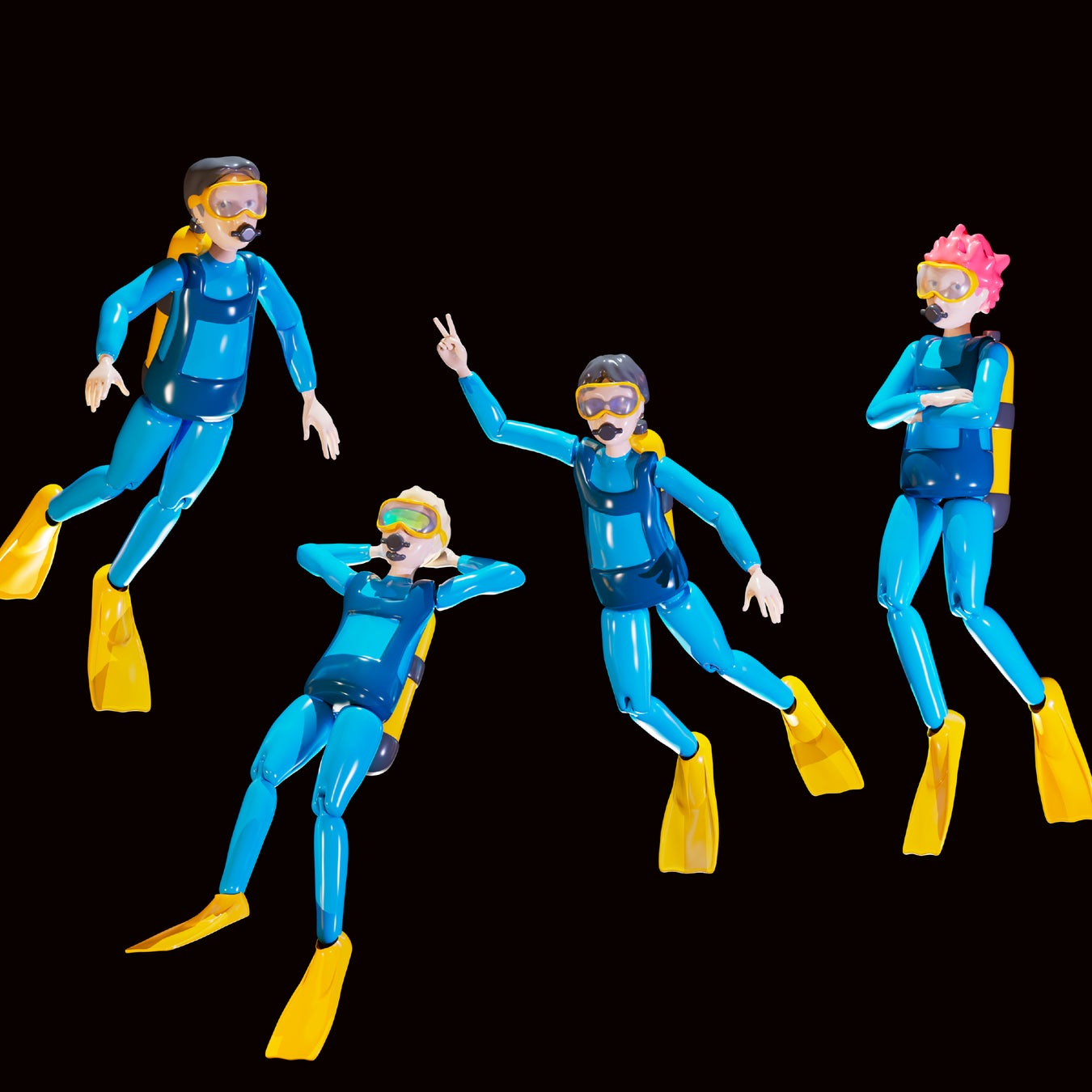 BIM, VaVa, in-d, JUBEE, doooo, Heiyuuで活動する