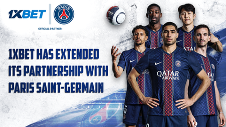 1xBetとパリ・サン＝ジェルマン、3シーズンにわたりパートナーシップを延長