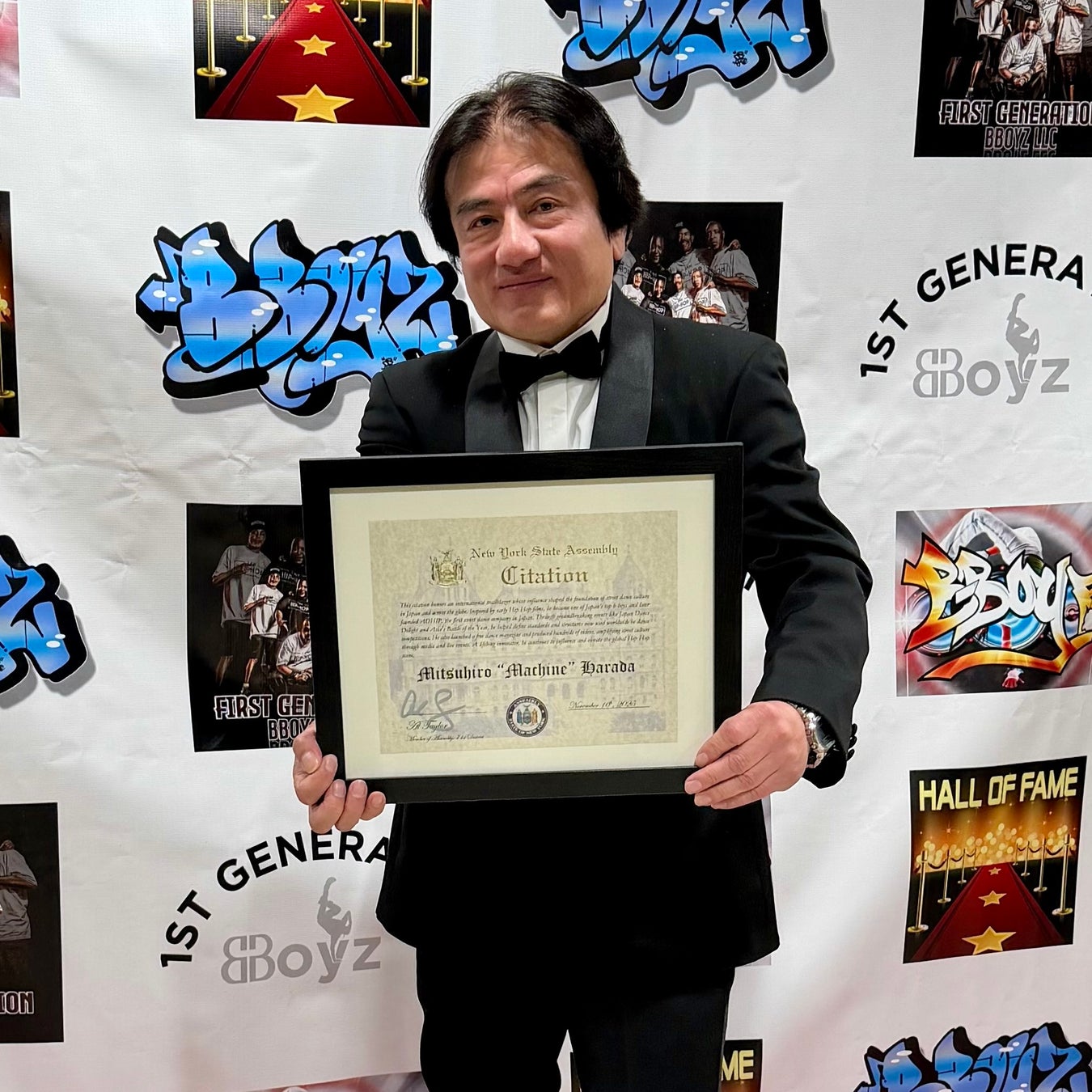 マシーン原田氏が日本人初、New Yorkで開催された世界Breaking殿堂の表彰式で殿堂入り。