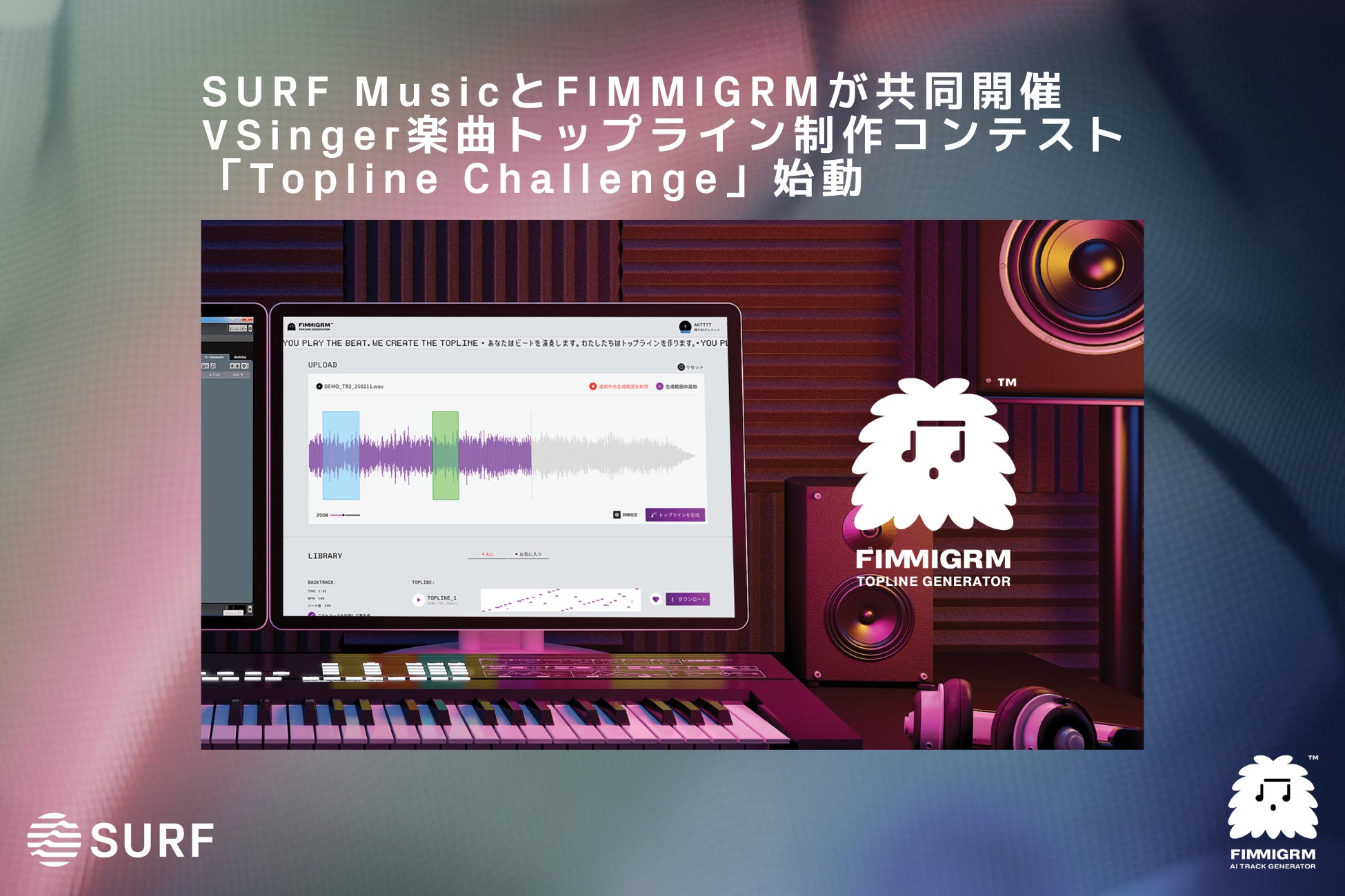 SURF Music × FIMMIGRM 「Topline Challenge」開催