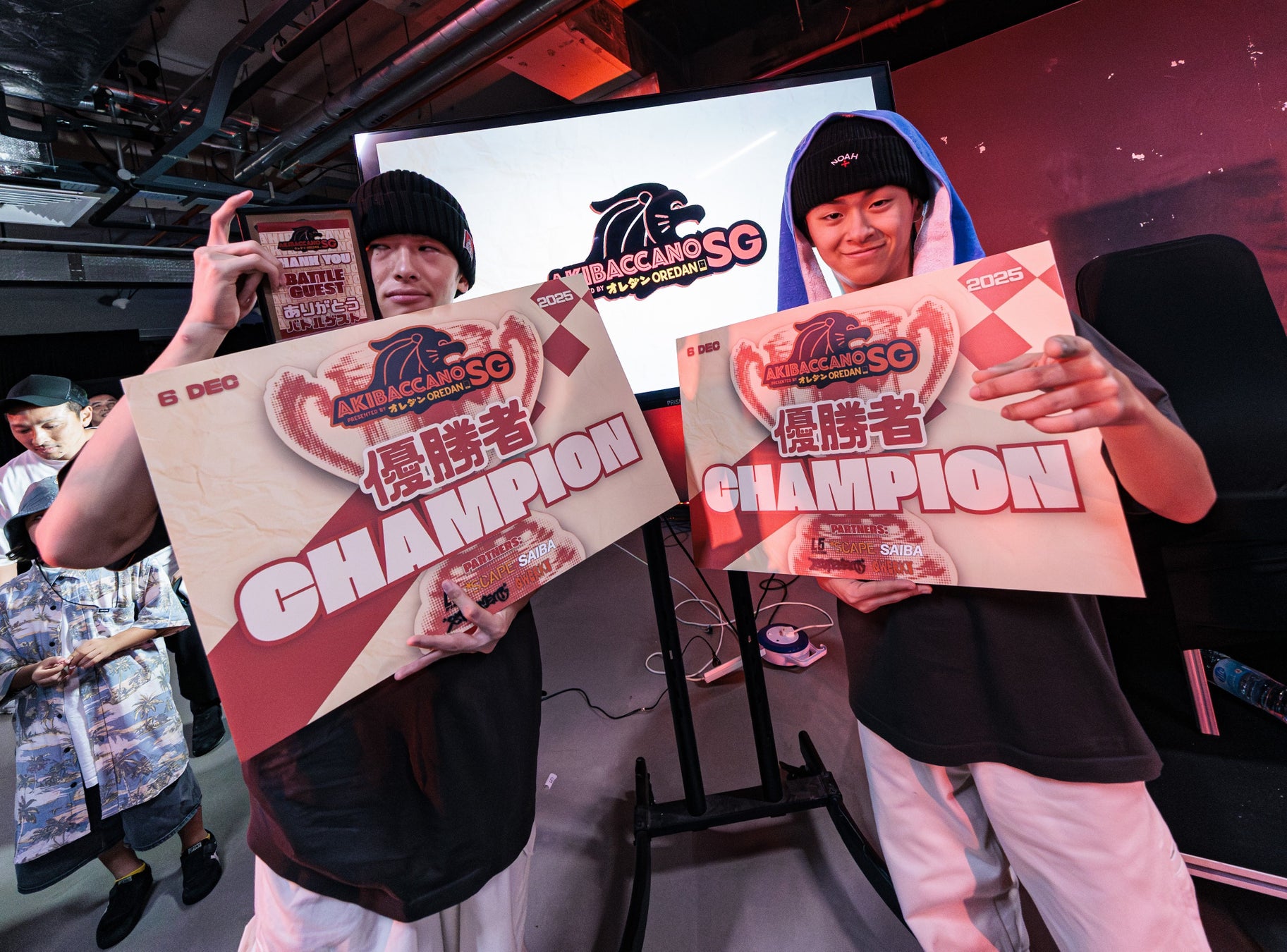 アニソンダンスバトルの最高峰「あきばっか〜の」シンガポール初開催が大盛況のうちに終幕！世界ベスト4の「龍と勇太」が優勝し日本通算４連覇を達成。世界を熱狂させるアニソンダンスの新章が開幕。