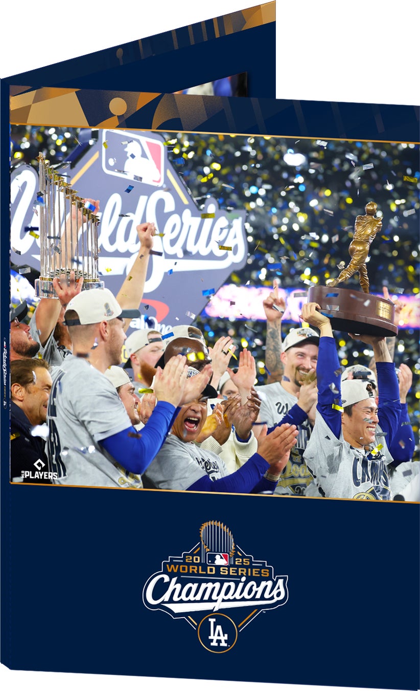 MLBワールドシリーズ2025優勝記念「ロサンゼルス・ドジャースプレミアムフレーム切手セット」12月12日(金)正午よりJ SPORTSオンラインショップにて予約開始！