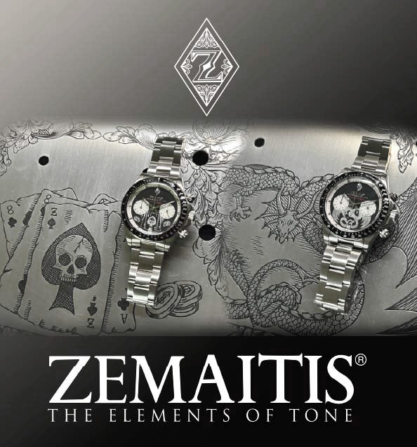 ゼマイティス・ギターをイメージした腕時計第四弾がクロノグラフ・モデルで登場！