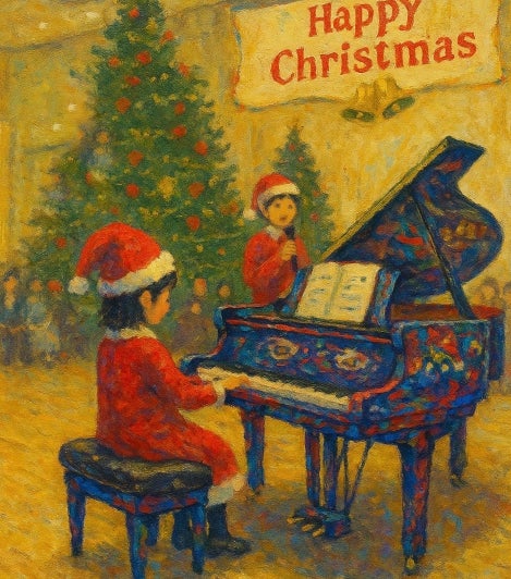 【福岡県小郡市】20日はイオンへ　市のストリートピアノでクリスマスコンサート