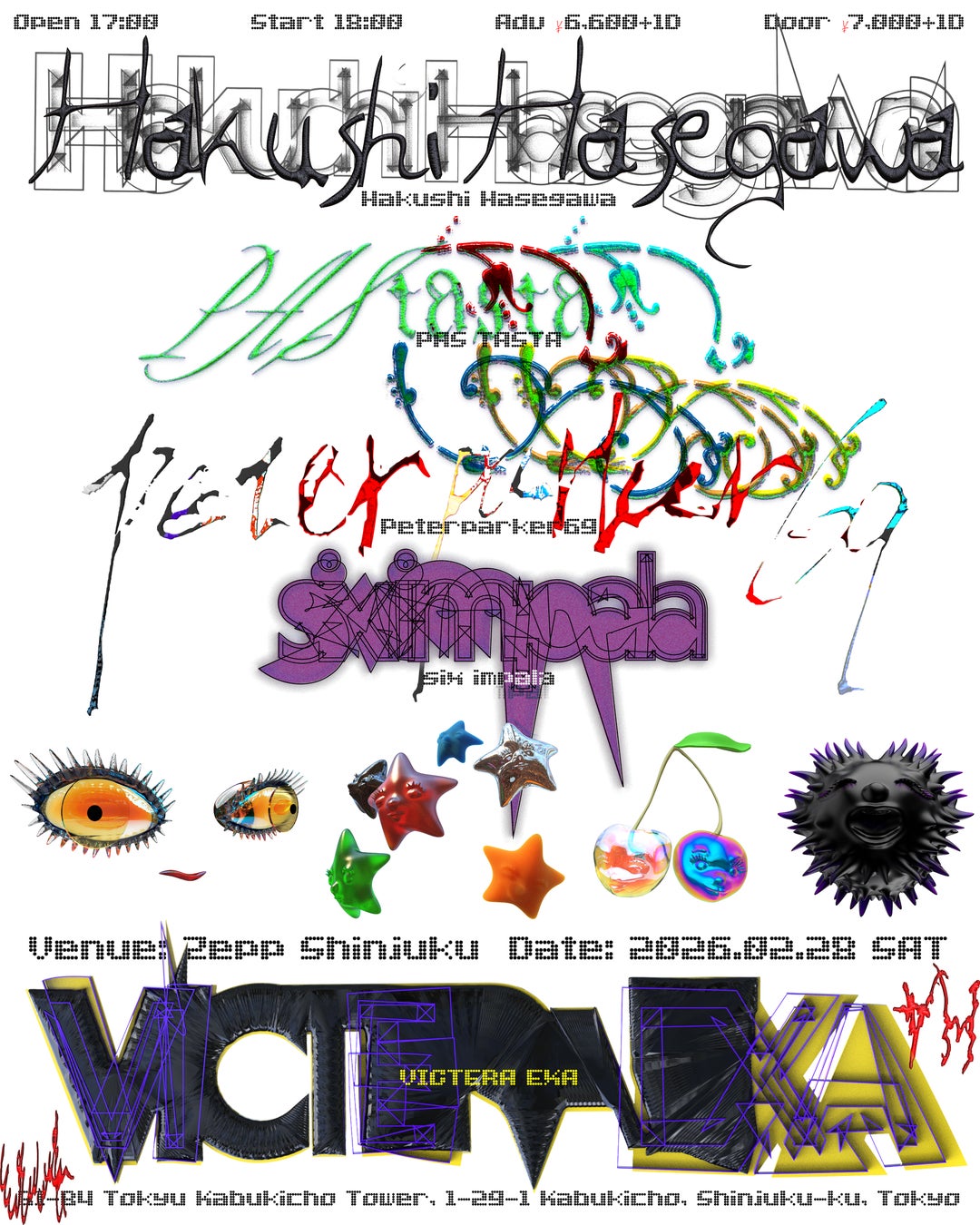 “POP”の可能性を広げるライブイベント「VICTERA」、第3回「VICTERA EXA」はZepp Shinjukuで開催！！