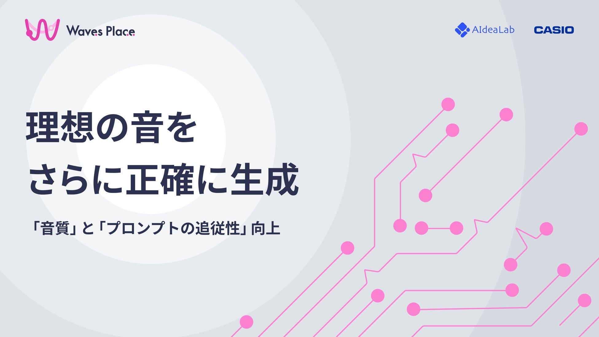 カシオ計算機と共同開発したAI効果音生成ツール『Waves Place』のアップデートのお知らせ