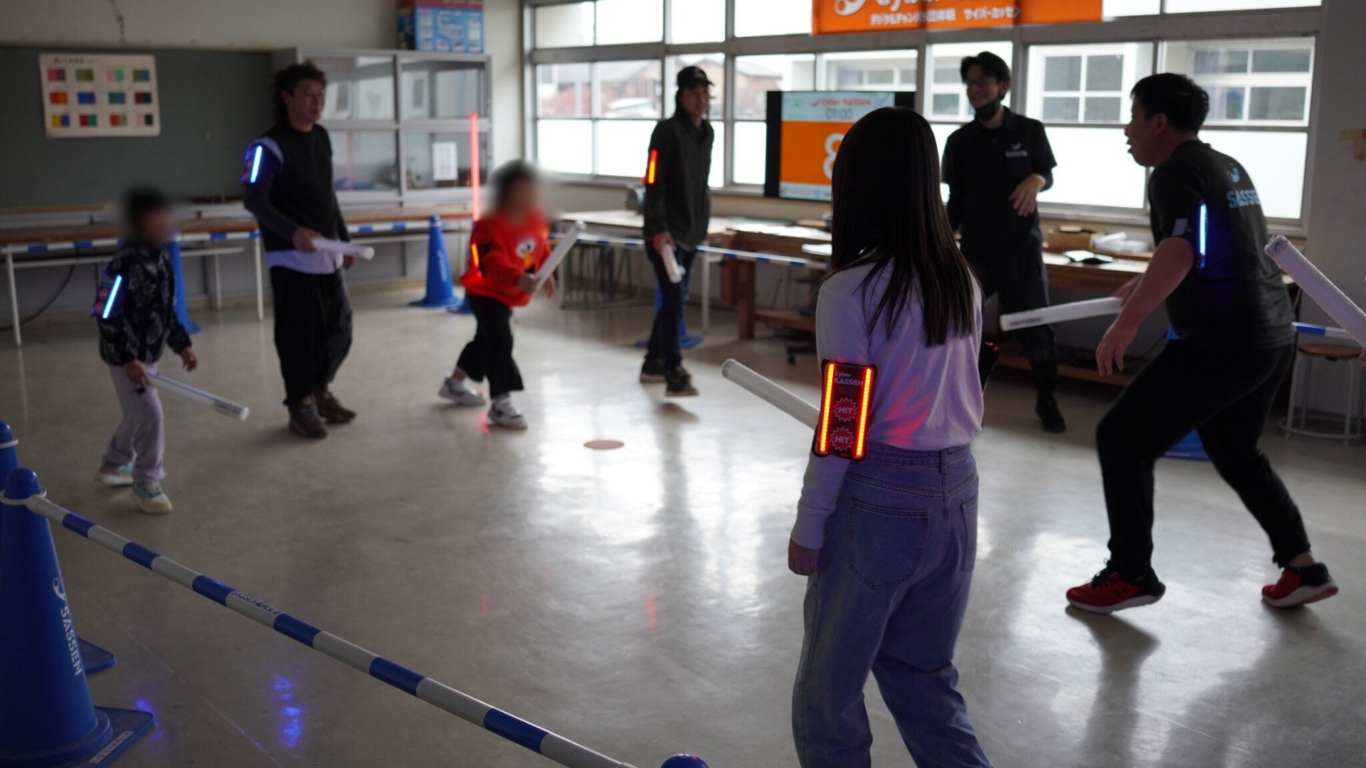 次世代デジタルスポーツ「SASSEN」「Cyber KASSEN」が福岡県添田町初開催のeスポーツイベント【SOEDA-LAN】に初出店。旧小学校を舞台に2日間で延べ500人が体験。